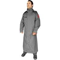 Manteau ignifuge de 52' avec capuchon fixe CoreMAX, Petit, Gris Distribution Jean Lapalme