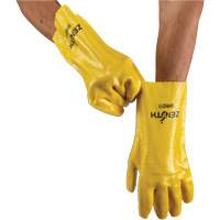 Rough-Finish Chemical-Resistant Gloves, Size 9, 12" L, PVC, Interlock Inner Lining, 47-mil Distribution Jean Lapalme