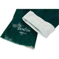Double Dipped Green Gloves, 12" L, PVC, Cotton Jersey Inner Lining, 70-mil Distribution Jean Lapalme