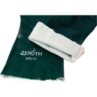Double Dipped Green Gloves, 14" L, PVC, Cotton Jersey Inner Lining, 70-mil Distribution Jean Lapalme