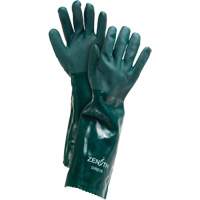 Gants verts &agrave; double enduit, 18" lo, PVC, Doublure en Jersey de coton, 70 mils Distribution Jean Lapalme