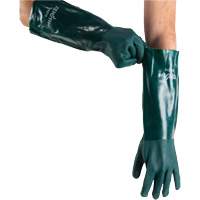 Gants verts &agrave; double enduit, 18" lo, PVC, Doublure en Jersey de coton, 70 mils Distribution Jean Lapalme