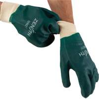 Gants verts &agrave; double enduit, 10" lo, PVC, Doublure en Jersey de coton, 70 mils Distribution Jean Lapalme