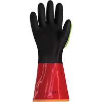 Gants r&eacute;sistants aux produits chimiques haute visibilit&eacute; Chemstop S15KGVNVB, Taille 7, 12" lo, PVC, Doublure en Polyester Distribution Jean Lapalme