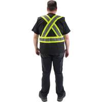 CSA Compliant Surveyor Vest, Black, Medium, Polyester Distribution Jean Lapalme