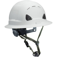 Casque Fibre Metal de style escalade avec bordure compl&egrave;te, R&eacute;pond aux normes CSA type 2, Suspension Rochet, Ventil&eacute; Distribution Jean Lapalme