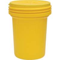 Baril emboîtable de laboratoire en plastique avec couvercle vissable, 30 gal. US, Mobile/Stationnaire Distribution Jean Lapalme