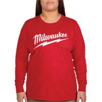 T-shirt &agrave; manches longues avec logo GRIDIRON, Femmes, T-petit, Rouge Distribution Jean Lapalme