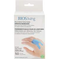 Bandages bleus, Jointures, 3", Tissu d&eacute;tectable, St&eacute;rile Distribution Jean Lapalme