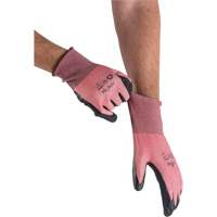 Gants &eacute;cologiques, l&eacute;gers, et r&eacute;sistants &agrave; la coupe, &agrave; haute dext&eacute;rit&eacute;, Taille 8, Calibre 18, Rev&ecirc;tement Mousse de nitrile, Enveloppe en Acier inoxydable/PEHP/rPET, ASTM ANSI niveau A4 Distribution Jean Lapalme