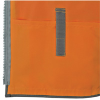 Veste de s&eacute;curit&eacute; pour arpenteur Pioneer avec fermeture &agrave; glissi&egrave;re et dos en maille, Orange haute visibilit&eacute;, Petit, Polyester Distribution Jean Lapalme