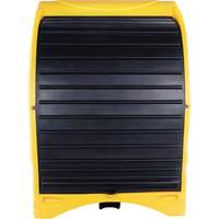 Palette contre les d&eacute;versements &agrave; couvercle dur pour 4 barils, 68,11" lo x 61,61" la x 83,07" h, Capacit&eacute; de charge 1433 lb Distribution Jean Lapalme