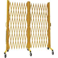 Barri&egrave;re extensible, 84" h x 20' lo, Jaune Distribution Jean Lapalme