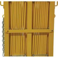 Barri&egrave;re extensible, 84" h x 20' lo, Jaune Distribution Jean Lapalme