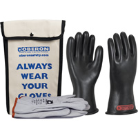 Class 0 Rubber Electrical Glove Kit, 8, 11" L, 20 cal/cm², NFPA 70E Distribution Jean Lapalme