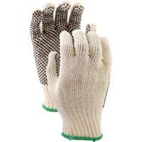 417 PVC Dotted String Knit Gloves, Poly/Cotton, Single Sided, Small Distribution Jean Lapalme