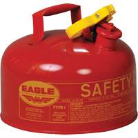 Safety Can for Flammables, Type I, Galvanized Steel, 2 US gal., Red, FM Approved/UL/ULC Listed Distribution Jean Lapalme