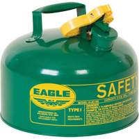 Safety Can for Combustibles, Type I, Galvanized Steel, 2 US gal., Green, FM Approved/UL/ULC Listed Distribution Jean Lapalme