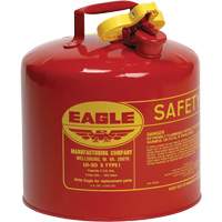Safety Can for Flammables, Type I, Galvanized Steel, 5 US gal., Red, FM Approved/UL/ULC Listed Distribution Jean Lapalme