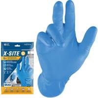 Gants jetables Grippaz, Petit, Nitrile, 8 mils, Sans poudre, Bleu Distribution Jean Lapalme