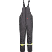 Pantalon &agrave; bavette isol&eacute; 88/12 Bizflame, Coton/Nylon, Petit, Gris Distribution Jean Lapalme