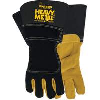 Gants de soudage d'hiver Black Velvet Heavy Metal, Taille Petit, Enveloppe en Cuir d'&eacute;lan refendu, ASTM ANSI niveau A5 Distribution Jean Lapalme
