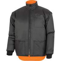 Parka de s&eacute;curit&eacute; d'hiver imperm&eacute;able 7-en-1 5056 Pioneer Yukon, Polyester, Noir/Orange haute visibilit&eacute;, T-petit Distribution Jean Lapalme