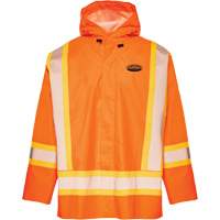 R804 Hurricane Rain Jacket, Small, High Visibility Orange Distribution Jean Lapalme