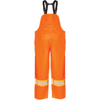 R805 Hurricane Bib Pants, Small, High Visibility Orange Distribution Jean Lapalme