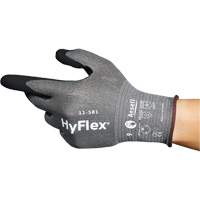 HyFlex&reg; 11-581 Ultra-Lightweight Industrial Gloves, Size 6, 21 Gauge, Nitrile Coated, Nylon/HPPE/Tungsten/Spandex Shell, ASTM ANSI Level A6 Distribution Jean Lapalme