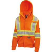 Heavyweight Safety Hoodie, Women's, X-Small, High Visibility Orange Distribution Jean Lapalme