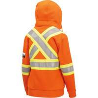 Heavyweight Safety Hoodie, Women's, X-Small, High Visibility Orange Distribution Jean Lapalme