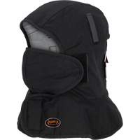Doublure matelass&eacute;e ignifug&eacute;e Pioneer 765A pour casque de s&eacute;curit&eacute; avec un long cou et embout buccal amovible, Noir/Gris, Coton/FR-Tech/Modacrylique/Nylon Distribution Jean Lapalme