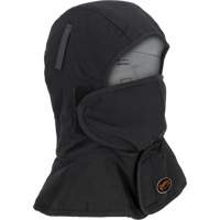 Doublure matelass&eacute;e ignifug&eacute;e Pioneer 765A pour casque de s&eacute;curit&eacute; avec un long cou et embout buccal amovible, Noir/Gris, Coton/FR-Tech/Modacrylique/Nylon Distribution Jean Lapalme