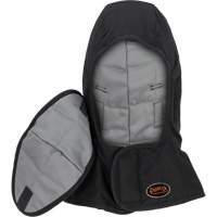 Doublure matelass&eacute;e ignifug&eacute;e Pioneer 765A pour casque de s&eacute;curit&eacute; avec un long cou et embout buccal amovible, Noir/Gris, Coton/FR-Tech/Modacrylique/Nylon Distribution Jean Lapalme