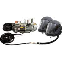 2-Worker DEFENDER Supplied Air Shield & Helmet System Distribution Jean Lapalme