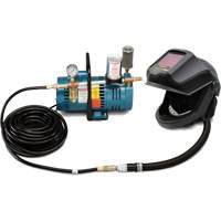 1-Worker DEFENDER Supplied Air Shield & Flip-Front Welding Helmet System Distribution Jean Lapalme