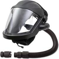 Masque respiratoire &agrave; adduction d'air avec adaptateur de d&eacute;bit MAXSHIELD, Universel, Pi&egrave;ce faciale Distribution Jean Lapalme