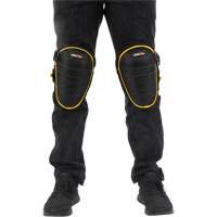 Hard-Shell Knee Pads, Buckle/Hook and Loop Style, Foam Caps, Gel Pads Distribution Jean Lapalme
