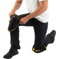 Hard-Shell Knee Pads, Buckle/Hook and Loop Style, Foam Caps, Gel Pads Distribution Jean Lapalme