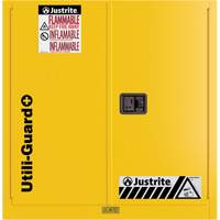Utili-Guard+ Flammable Safety Cabinet, 30 gal., 1 Door, 43" W x 44" H x 22" D Distribution Jean Lapalme