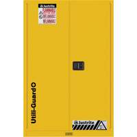Utili-Guard+ Flammable Safety Cabinet, 45 gal., 2 Door, 43" W x 65" H x 22" D Distribution Jean Lapalme