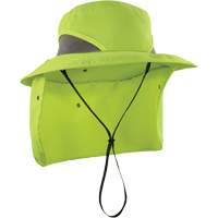 Chapeau de garde forestier 8934 Chill-Its avec prot&egrave;ge-nuque, petit/moyen, Lime haute visibilit&eacute; Distribution Jean Lapalme