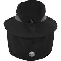Chapeau de garde forestier 8934 Chill-Its avec prot&egrave;ge-nuque, petit/moyen, Noir Distribution Jean Lapalme