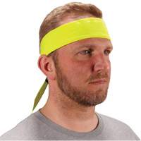 Bandeau de refroidissement Chill-Its 6702 avec polym&egrave;res int&eacute;gr&eacute;s et fermeture &agrave; nouer, Jaune lime haute visibilit&eacute; Distribution Jean Lapalme