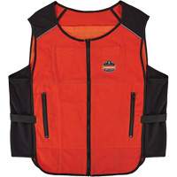 Veste de refroidissement &agrave; changement de phase l&eacute;g&egrave;re avec sachets de recharge Chill-Its 6260, Petit/Moyen, Orange Distribution Jean Lapalme