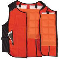 Veste de refroidissement &agrave; changement de phase l&eacute;g&egrave;re avec sachets de recharge Chill-Its 6260, Petit/Moyen, Orange Distribution Jean Lapalme
