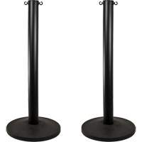 Industrial Stanchion, 37" High, Black Distribution Jean Lapalme