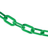 Plastic Barrier Chain, Green, 2" Link, 100' Length Distribution Jean Lapalme