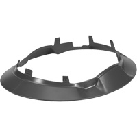 Bordure large compl&egrave;te &agrave; agrafe pour casque d'alpiniste RZRBack, gris fonc&eacute; Distribution Jean Lapalme